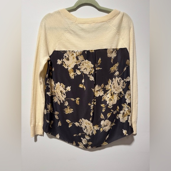 Moth Cream and Black Crewneck - Picture 2 of 4